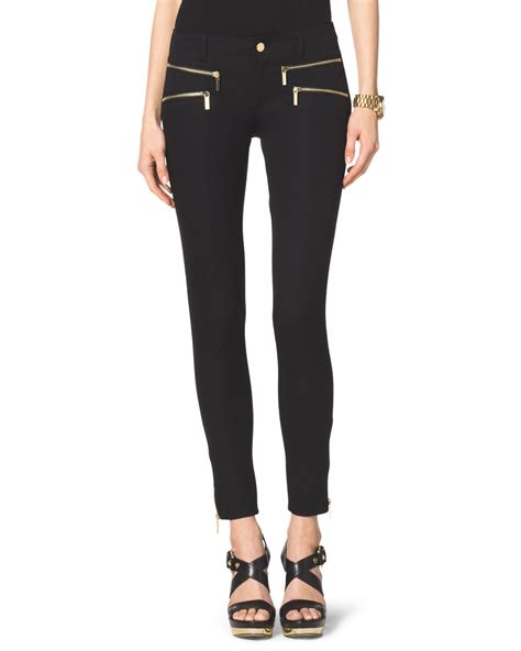 michael kors women black trousers|Michael Kors denim pants.